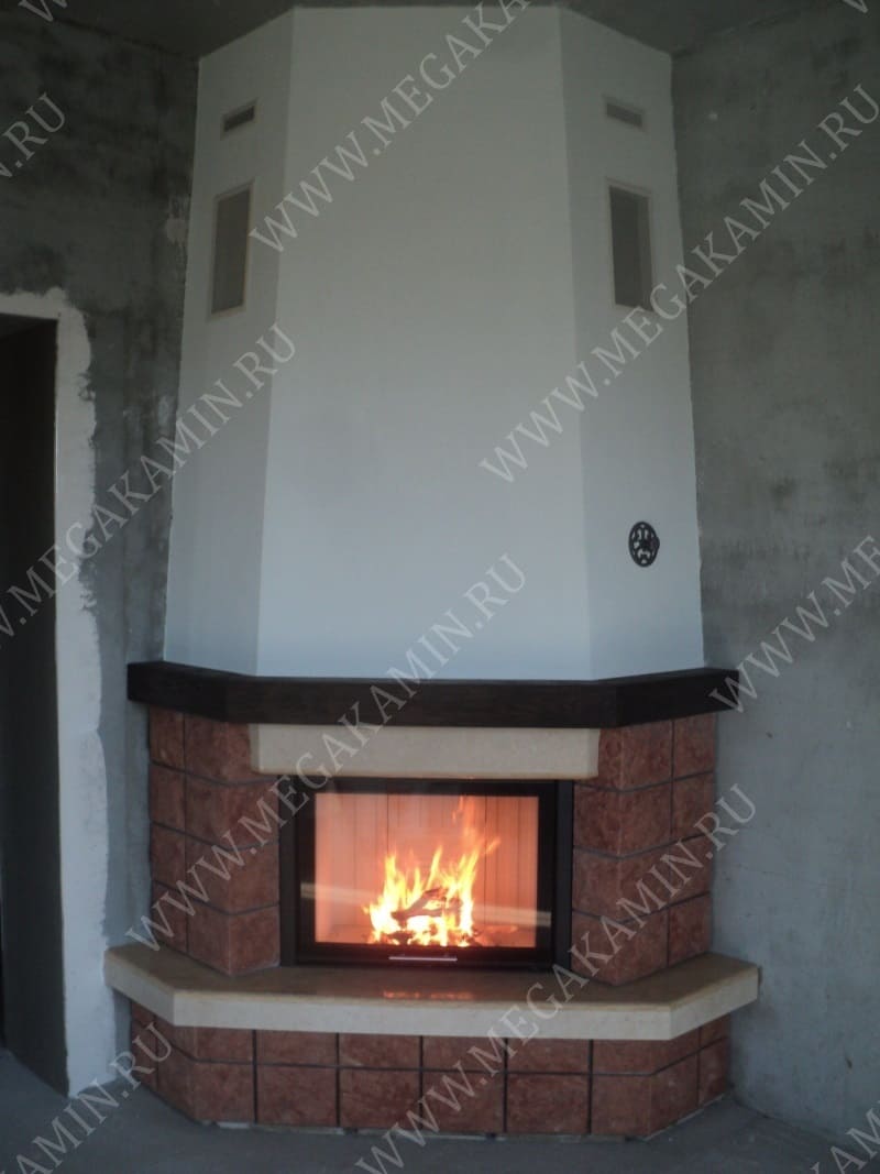 11. Камин угловой топка "SPARTHERM"