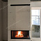 2. Камин пристенно-угловой с дровником топка "BRUNNER"
