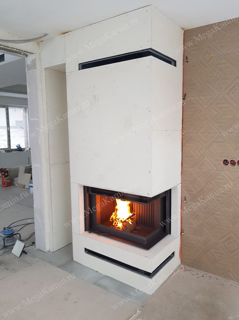 35. Камин пристенно-угловой топка "АСТОВ"